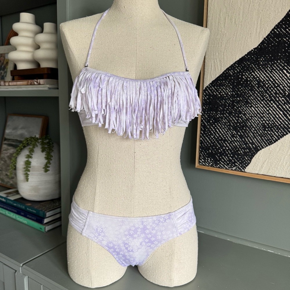 Abercrombie & Fitch Fringe Bikini Set